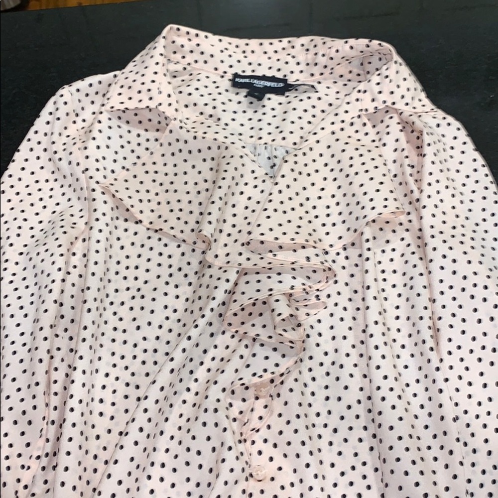 Polka dot blouse